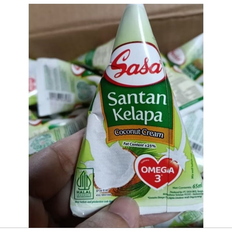 

santan kelapa coconut cream omega 3 Sasa isi 65 ml original