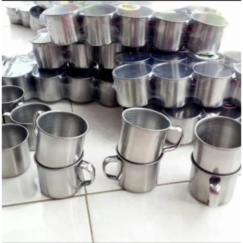 Mug Stenlis Kecil Mug  Teh Thai Tea Mug Cangkir Steinles 555 RRT