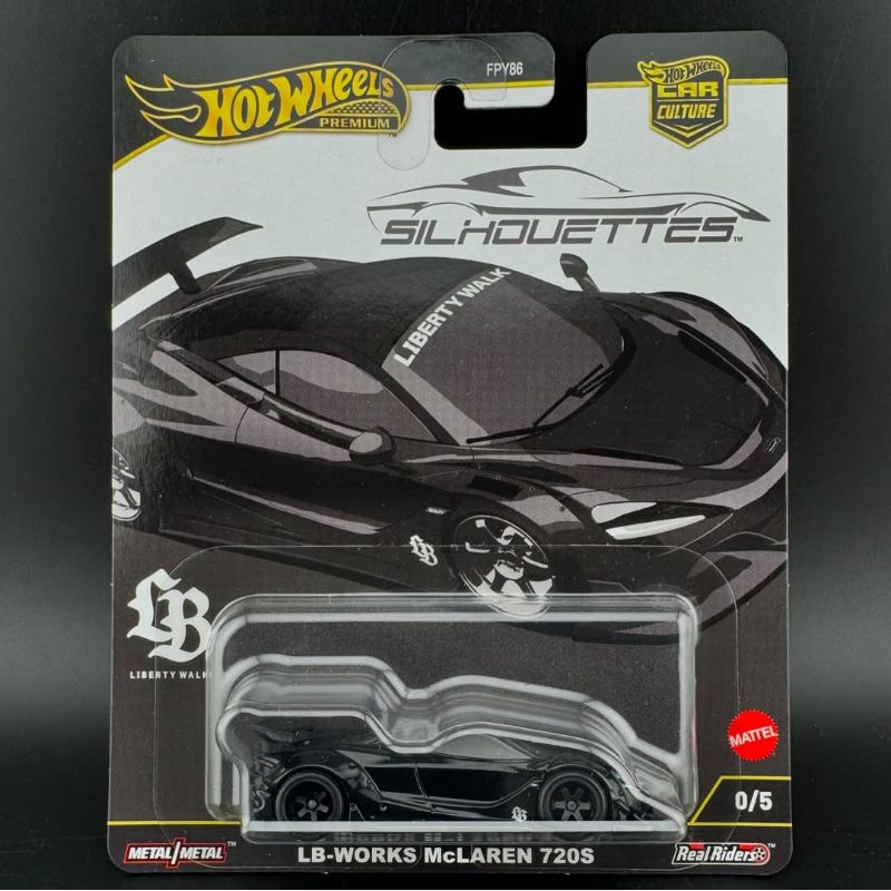 Hot wheels Premium Shilhouettes LB Mclaren Chase car