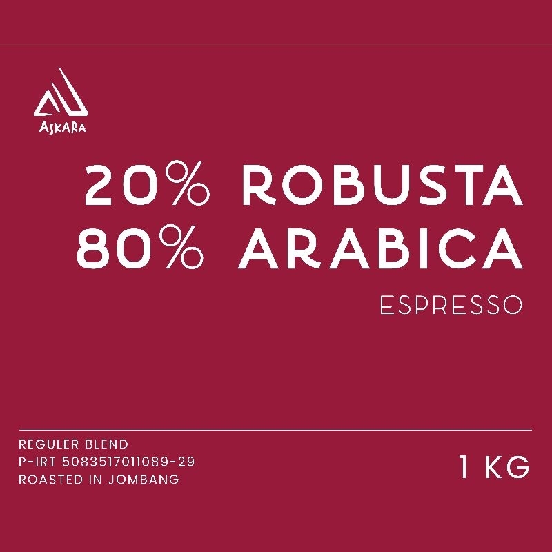 

ESPRESSO REGULER BLEND 20R/80A 1KG