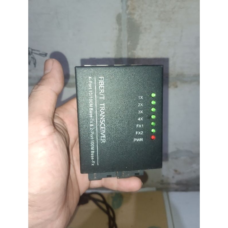 Converter fo to lan 2 fo to 4 lan fiber optic to rj45