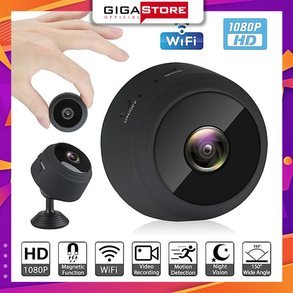 Kamera CCTV Mini Wireless Wifi HD 1080P Pengintai Tersembunyi Kecil Tanpa Kabel CCTV Spy Hidden Cam 