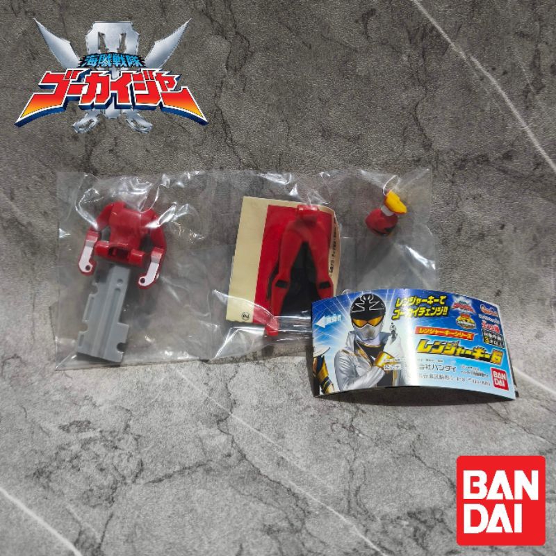 NEW Gachapon Gokaiger Ranger Key Red Goonja Super Sentai Power Ranger Key Loose