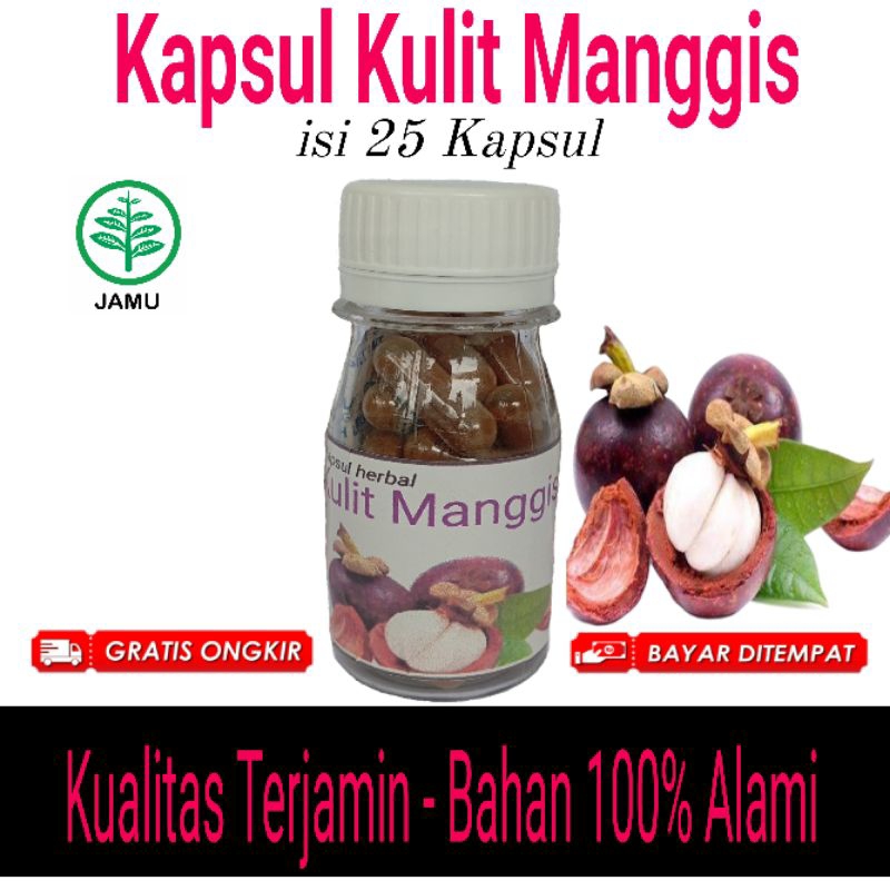 

Kulit manggis obat kanker herbal suplemen kesehatan kapsul isi 25 pcs