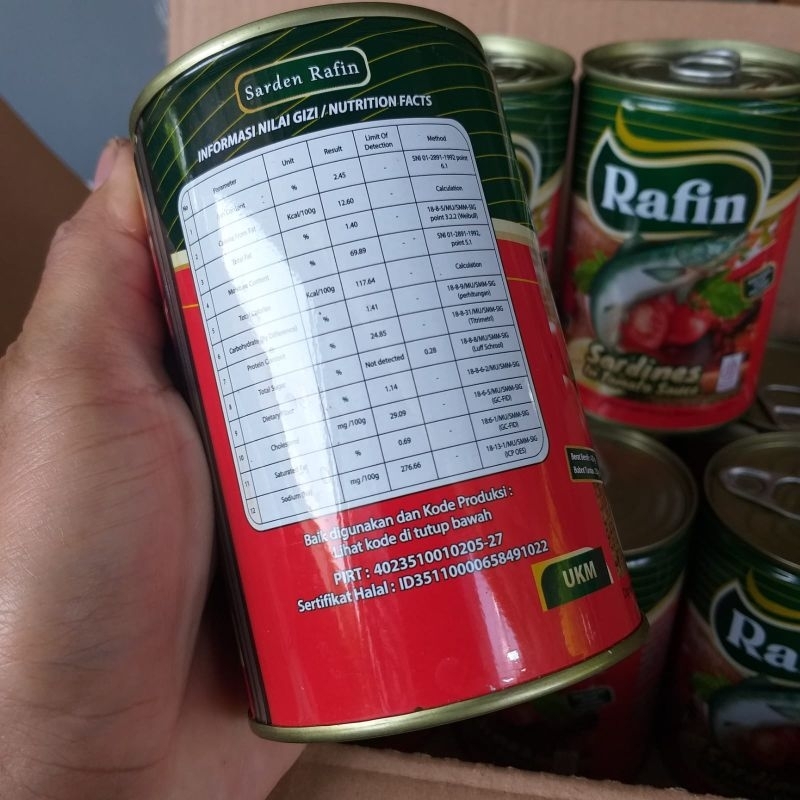 

sarden Rafin 425gr/kaleng besar