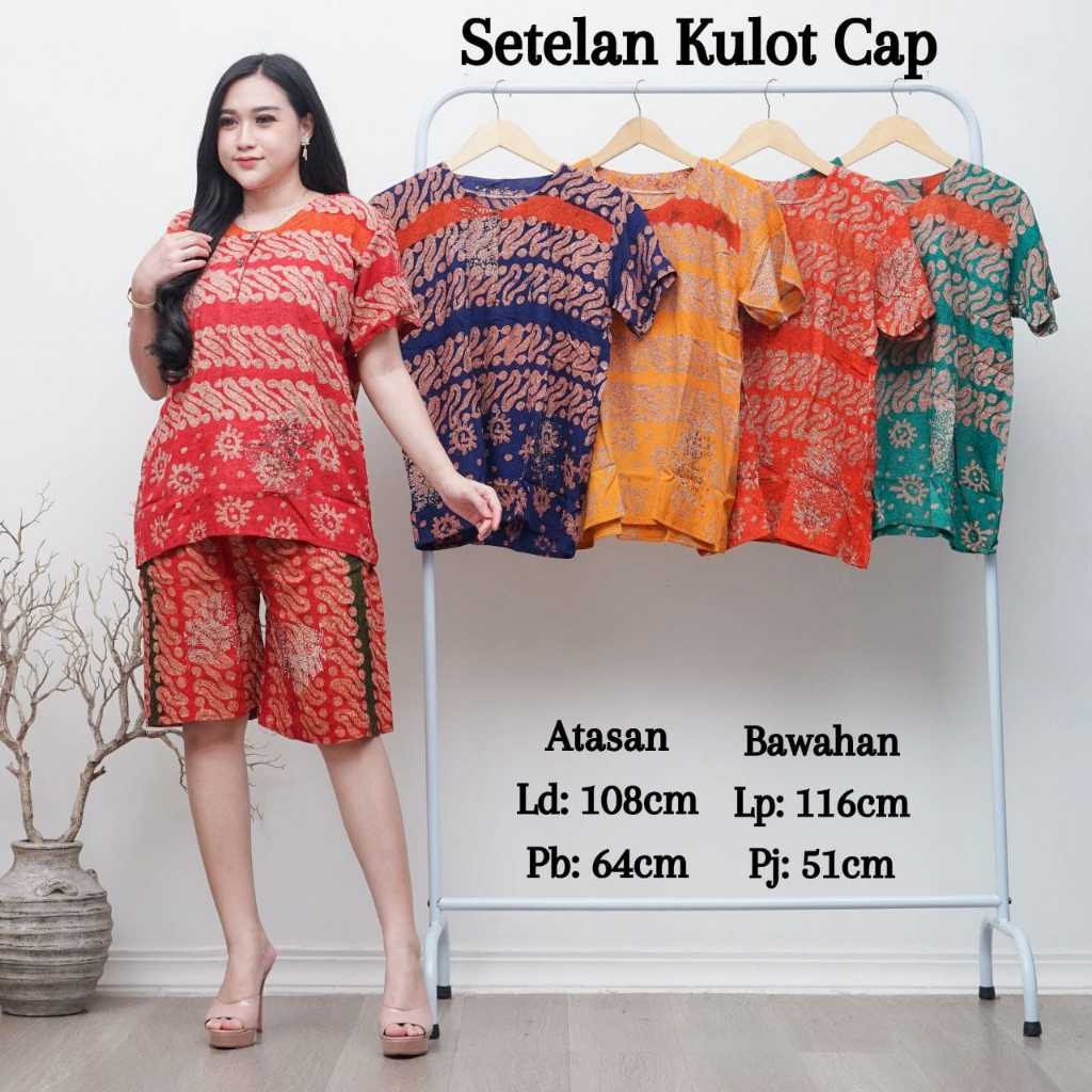 Setelan Daster Baju Tidur Celana Pendek Murah Setelan Baju Tidur Setelan Wanita Busui Motif Batik Pe
