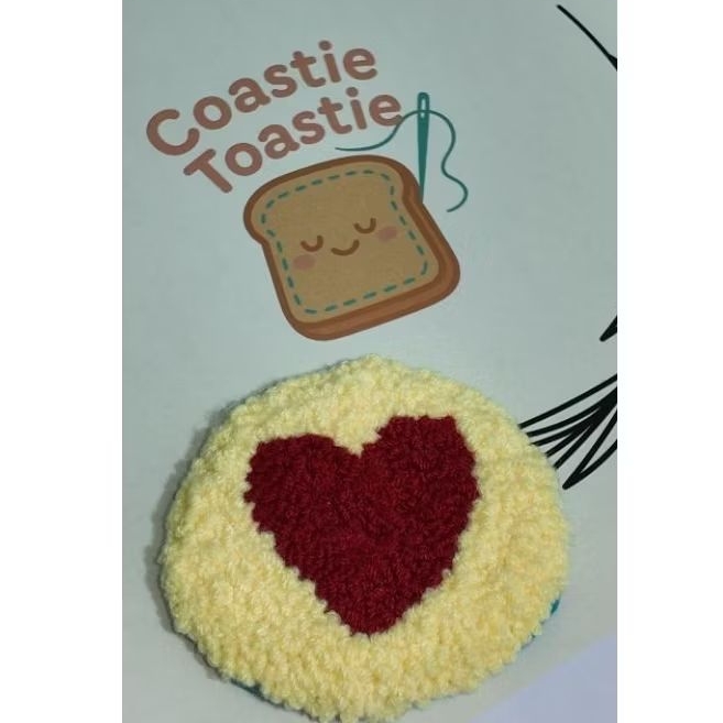 coaster / tatakan gelas / tatakan gelas rajut / handmade