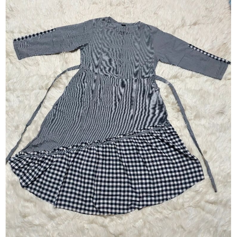 baju gamis kotak by trie