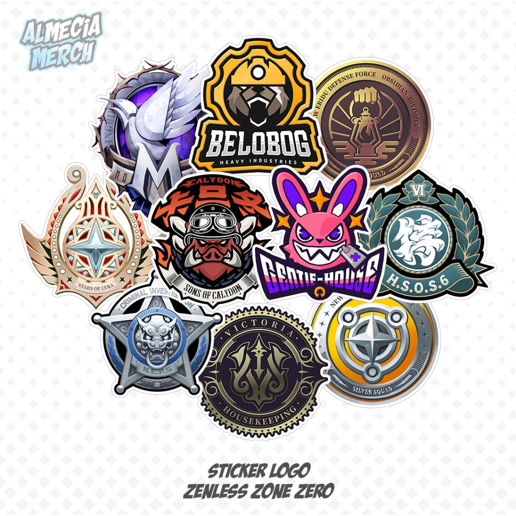 

Sticker Logo Zenless Zone Zero / Sticker ZZZ Factions / Zenless Stiker Logo HP Laptop helm