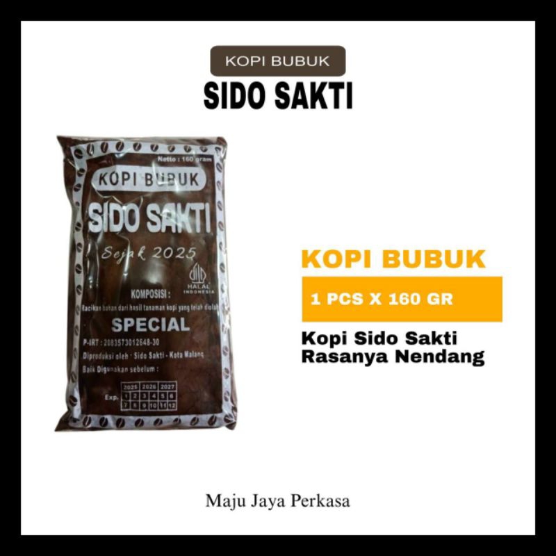 

kopi bubuk Sido sakti robusta 160gr termurah/kopi bubuk 100% termurah