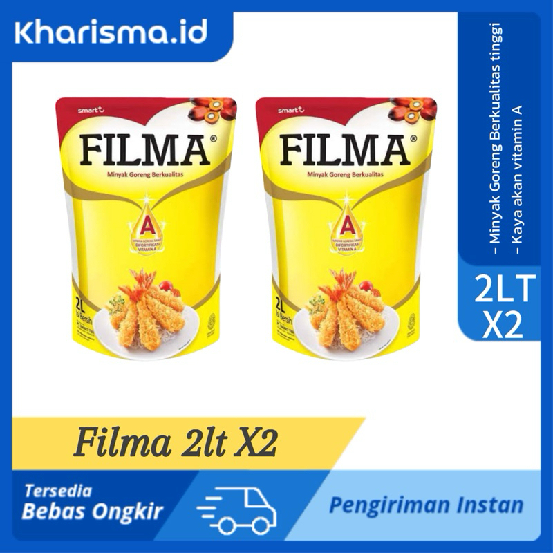 

FILMA 2lt X2 | Minyak Goreng Filma 2lt X2 Paket Hemat
