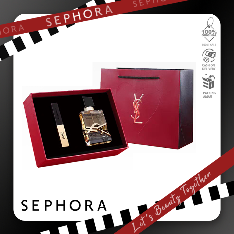 [100% Original] YSL Parfum Gift Set / YSL LIBRE EDP 50ml Jasmine +ysl lipstick rouge#2024 holiday co