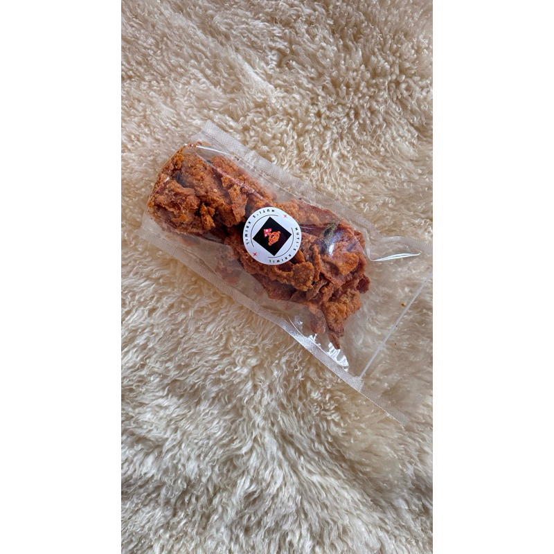 

kulit crispy pedas gurih