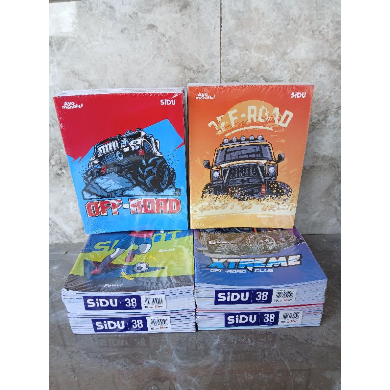 

Buku Tulis Sidu isi 38 Lembar Murah (Kwarto)