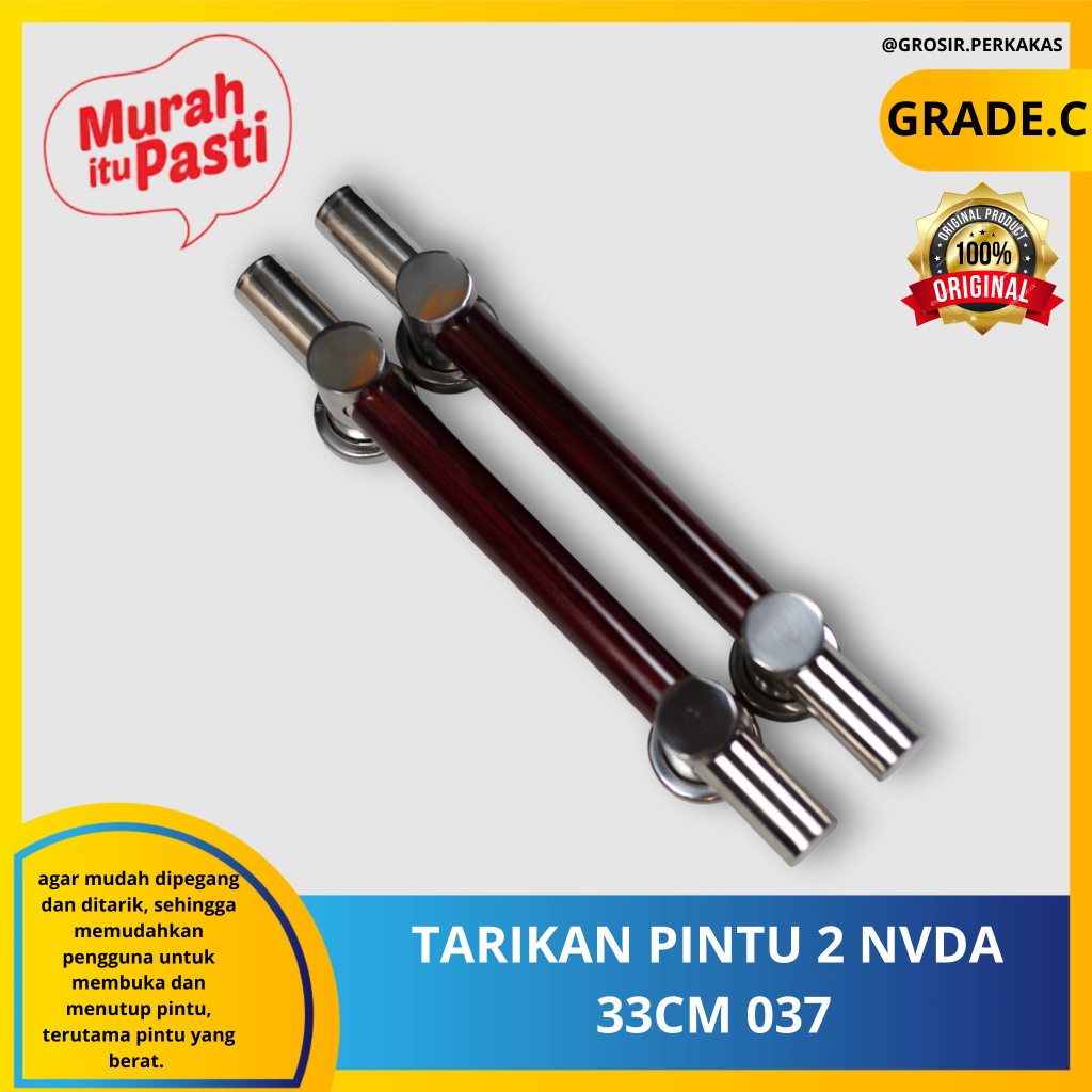 TARIKAN PINTU 2 NVDA 33CM - pintu ganda - gagang pintu minimalis. [C][#TARIKAN PINTU 2]