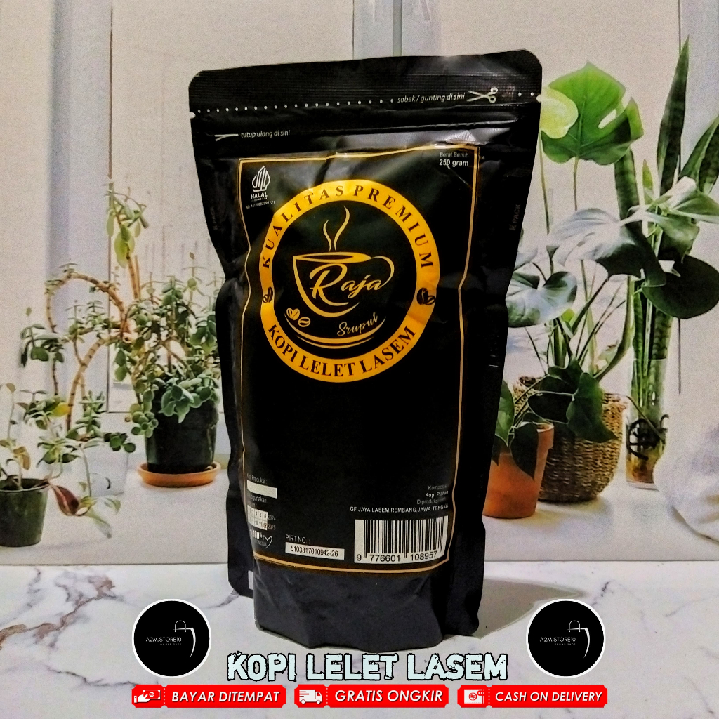 

KOPI LELET LASEM RAJA BLACK PREMIUM 250 GR TERLARIS TERMURAH PROMO