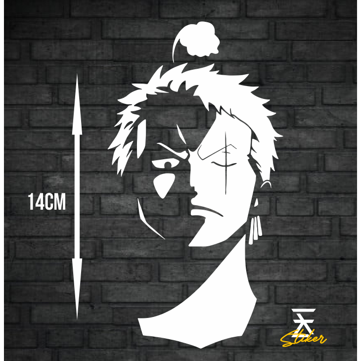 

STIKER ZORO ONE PIECE STICKER WAJAH ZORO ONE PIECE