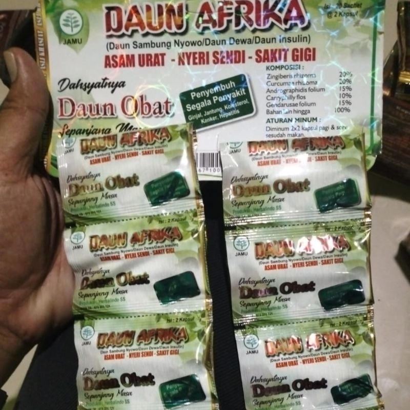 Kapsul Daun Afrika Original