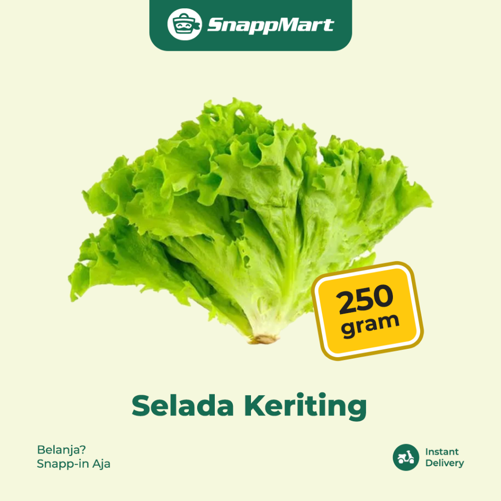 

Selada Keriting Hidroponik Lettuce Fresh (250 gram) - INSTANT / SAMEDAY - Sayuran