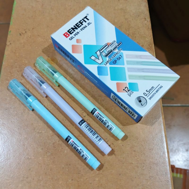 

1 Pak Pulpen Benefit Vgel GP-567 Isi 12 Pcs HITAM