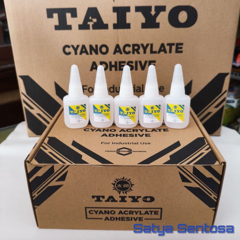 

(10 botol) Lem Serbaguna TAIYO Besar / Lem TAIYO Cyano Adhesive Besar