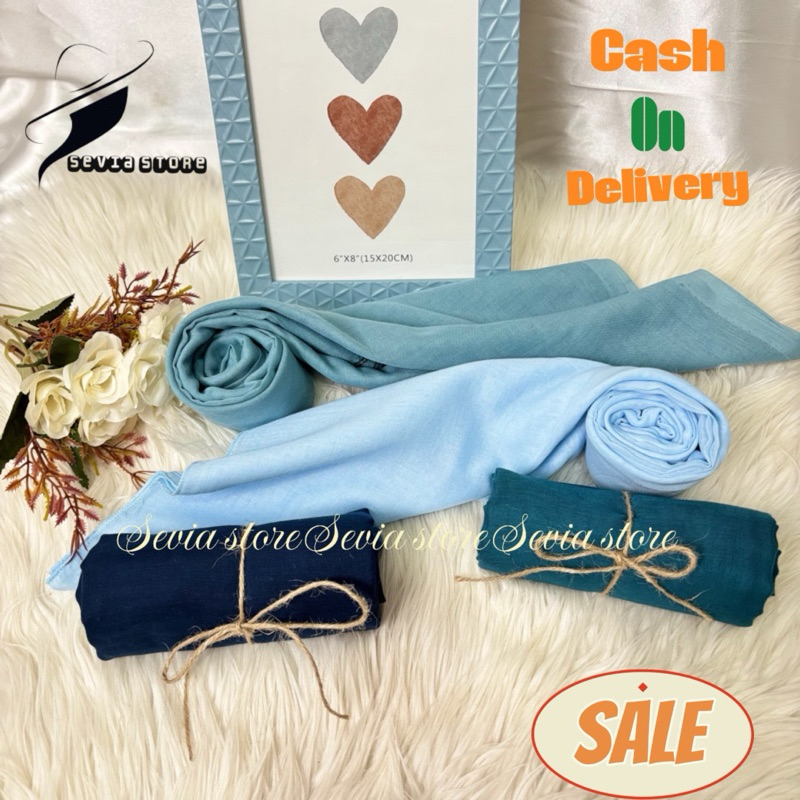 Hijab segi empat paris jadul katun || kerudung segi empat polos