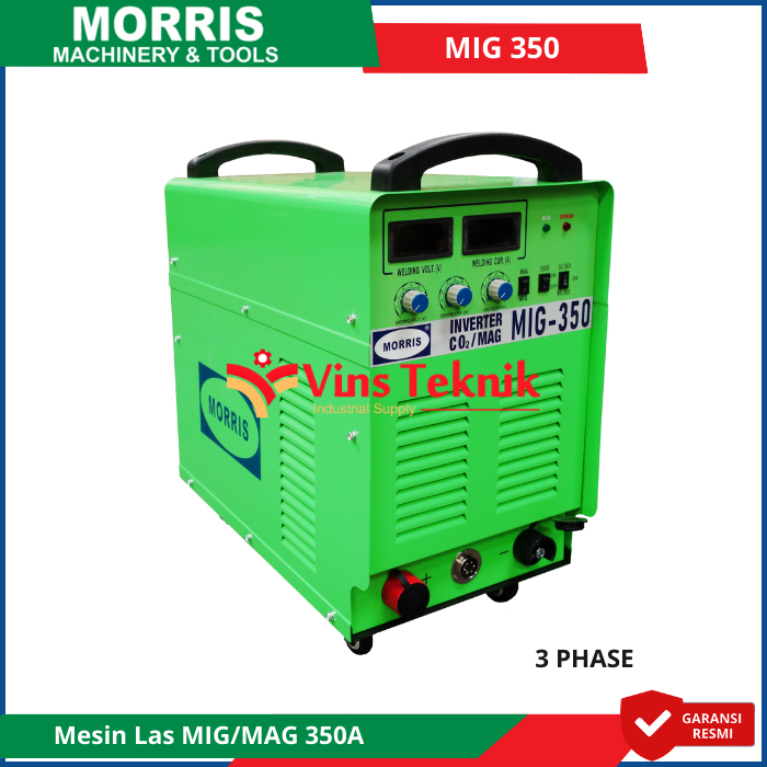 MORRIS MIG 350 Mesin Las Travo Las Trafo Las MIG MAG CO2 Las Inverter 350A MIG350