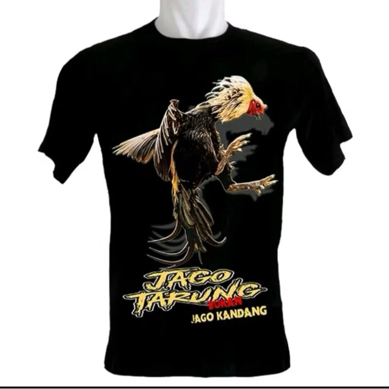 KAOS T-SHIRT JAGO TARUNG BUKAN JAGO KANDANG AYAM BANGKOK