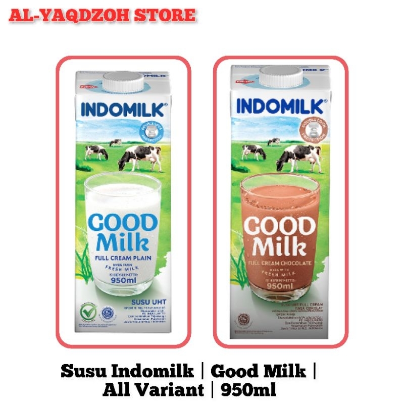 

INDOMILK | Susu UHT | Full Cream Kotak | 950 ML