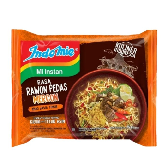 

INDOMIE MIE INSTANT RAWON PEDAS MERCON PCK 75g