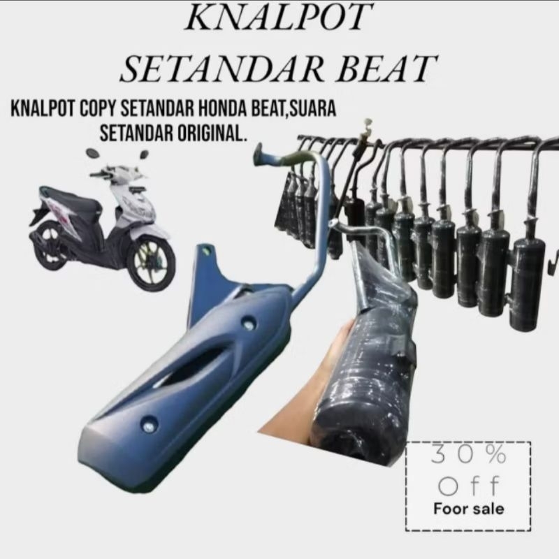 KNALPOT ORIGINAL STANDAR suara original HONDA BEAT