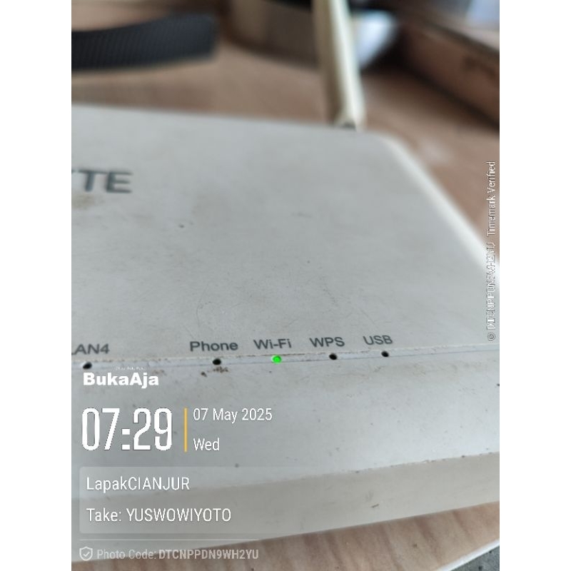 Huawei LG8245V Bekas – Minus Lecet Pemakaian, Tanpa Adaptor, Tapi Normal