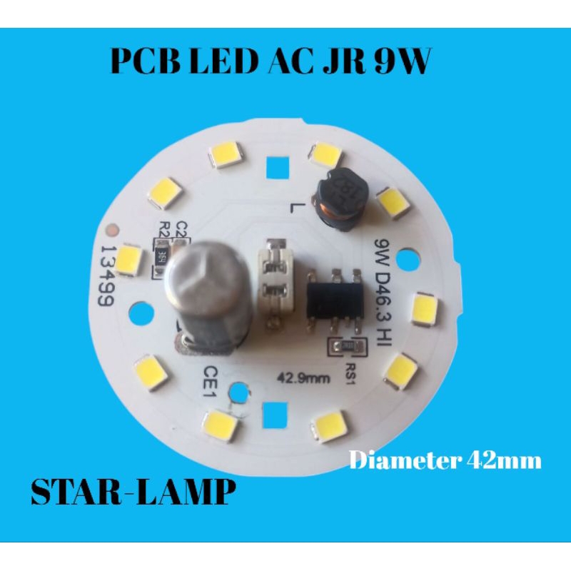 PCB LED AC 9W JR
