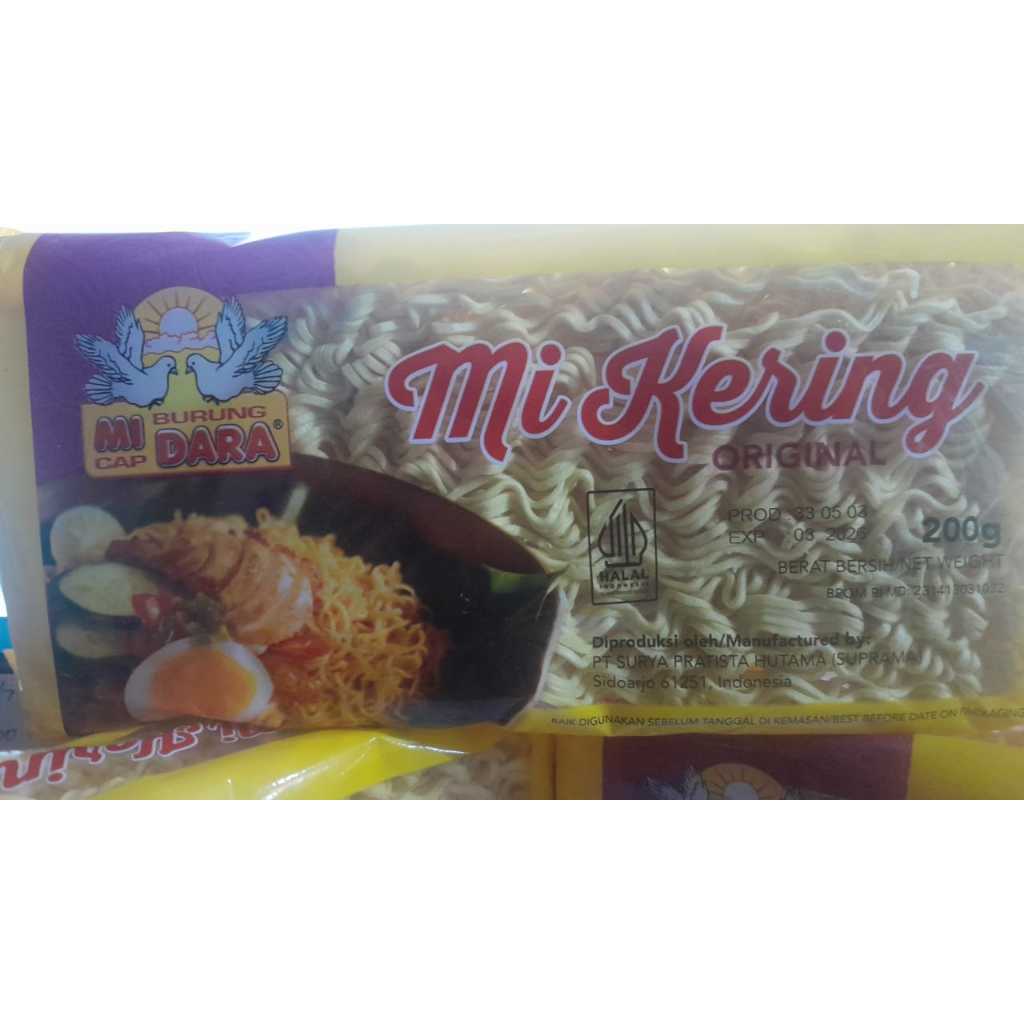 

mie kering original burung dara