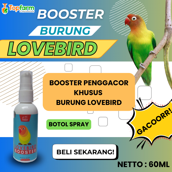 Vitamin Burung Lovebird 60ML/ Vitamin Lovebird Gacor/ Vitamin Burung Gacor/ Vitamin Lovebird/ Vitami