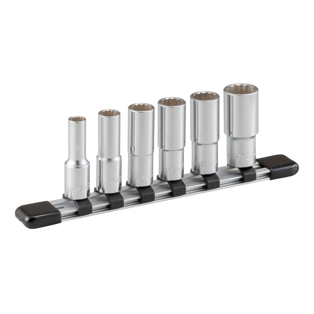 TONE Deep Socket 12 PT Set 6 Pcs with Holder HDL306