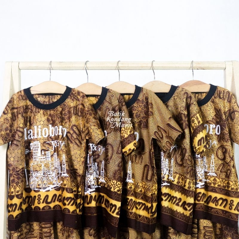 Setelan Anak Laki-Laki Perempuan Baju Oleh Oleh Jogja Kaos Anak Jogja Malioboro Aksara Jawa Hanacara