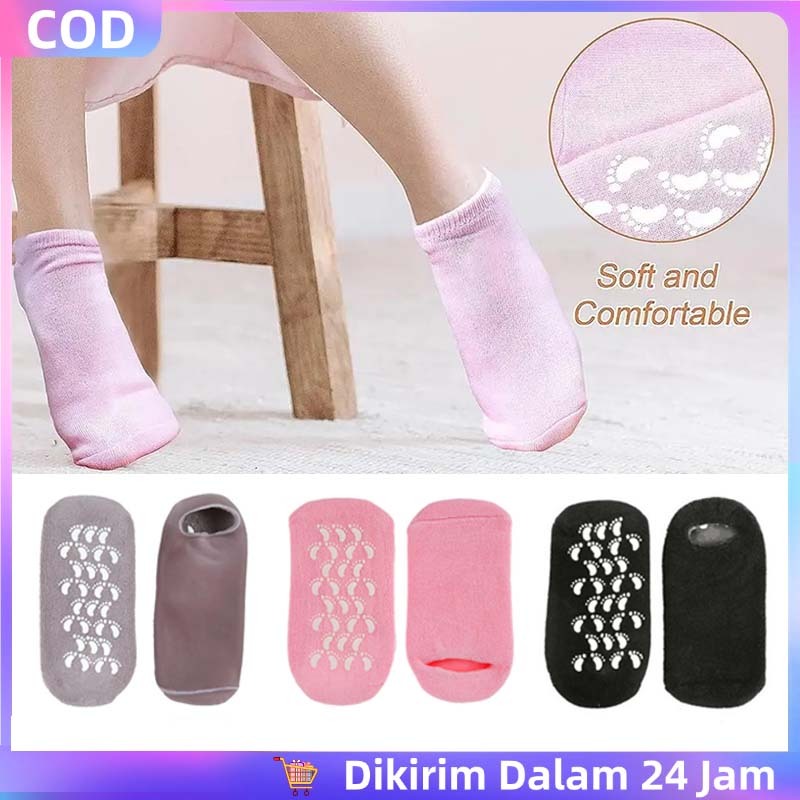 1 Pasang Socks Kaos Kaki Pelembab Kaos Kaki Spa Gel Kaos Kaki Gel Spa Gel Kaos Kaki Gel Socks