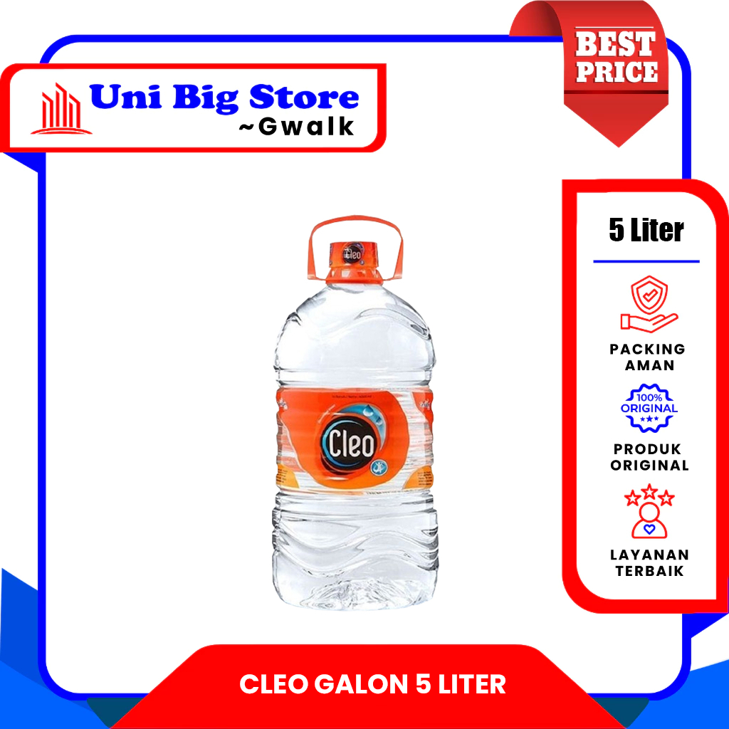 

CLEO AIR MINUM GALON KECIL - 5 Liter