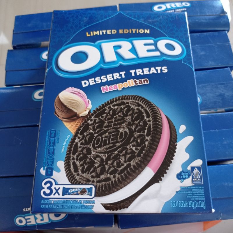 

OREO Dessert Treats Neapolitan Limited Edition (isi 3x131g)