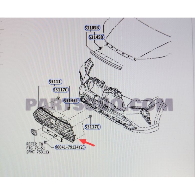 grill grille radiator atas toyota avanza veloz 2022 2023 2024 2025 ori