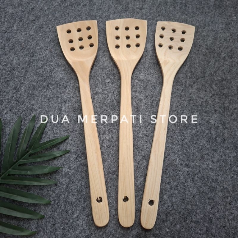 Spatula Teflon / Spatula Lubang Kayu / Sutil Tapak Kuda / Sutil Lubang Kayu / Sutil Teflon