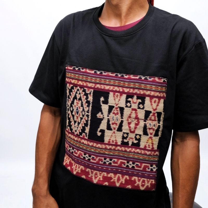 Kaos Tenun Ikat NTT Asli - Tenun Sikka