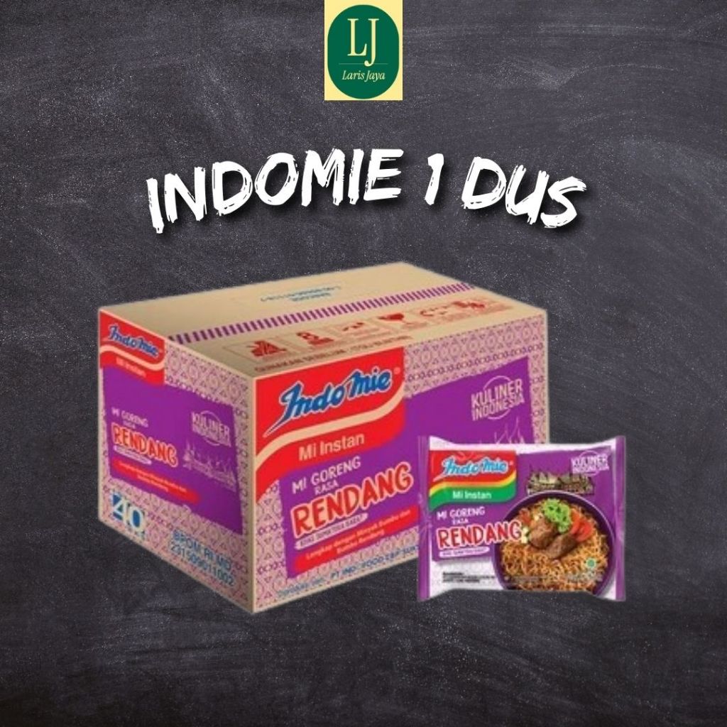 

Indomie Mi instan Rasa RENDANG 1 Dus isi 40pcs