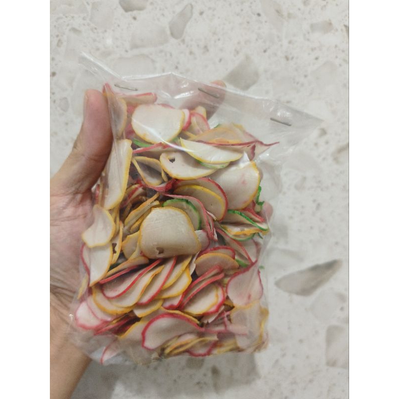 

Kerupuk Bawang Warna-warni Kemasan 250 Gram
