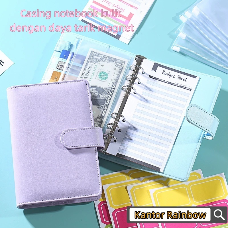 

【Ready】Notebook A6 Dompet Zipper PU Macaron - Buku Catatan Keuangan, Buku Tabungan Keluarga, Buku Uang Saku, Buku Budget Planner
