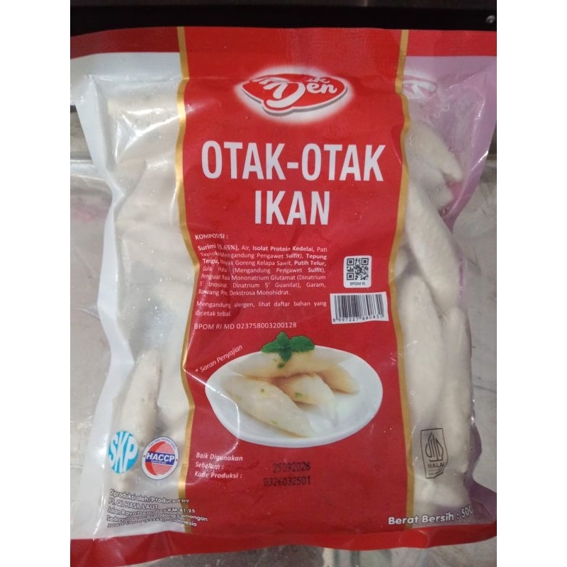

Pak Den Otak Otak Ikan 500 Gram Frozen Food Makanan Beku Rasa Otak Otak Ikan