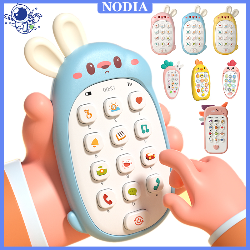 Nodia Toys Mainan Ponsel Bayi / Mainan Edukasi Ponsel pendidikan Anak Usia Dini Dengan Lampu Musik M