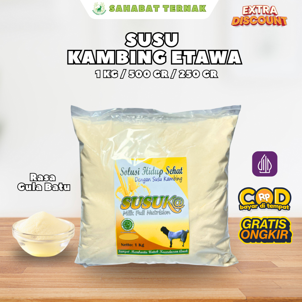 

Susu Kambing Etawa Susuka Rasa Gula Batu