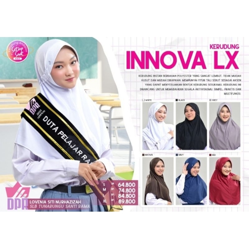 Rabbani - Kerudung Sekolah Instan Innova Lx KAA